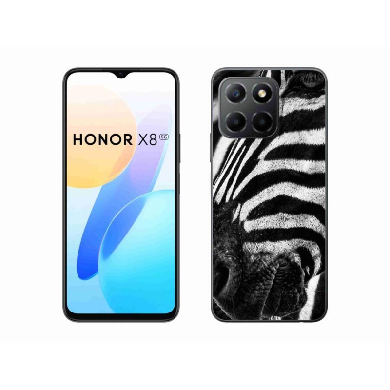 Gélový kryt mmCase na mobil Honor X8 5G/Honor 70 Lite 5G - zebra