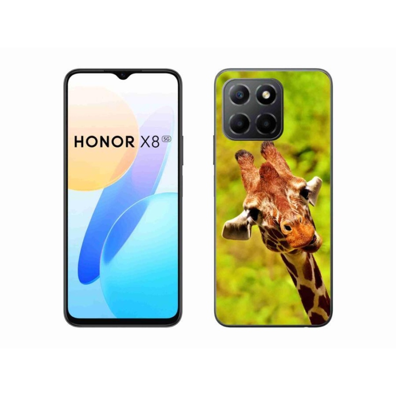 Gélový kryt mmCase na mobil Honor X8 5G/Honor 70 Lite 5G - žirafa