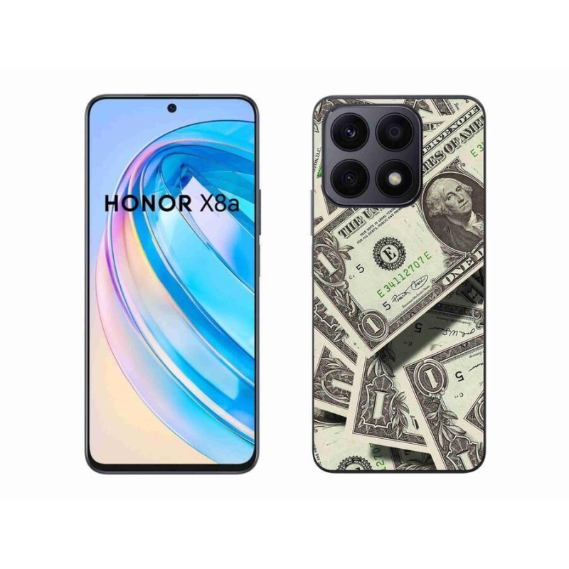 Gélový kryt mmCase na mobil Honor X8a - americký dolár