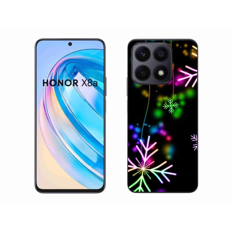 Gélový kryt mmCase na mobil Honor X8a - farebné vločky