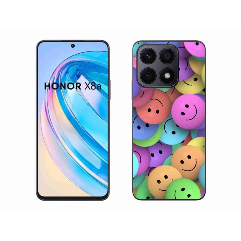 Gélový kryt mmCase na mobil Honor X8a - farební smajlíci