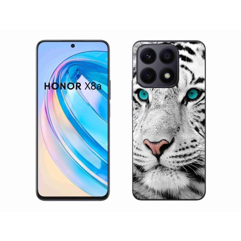Gélový kryt mmCase na mobil Honor X8a - biely tiger