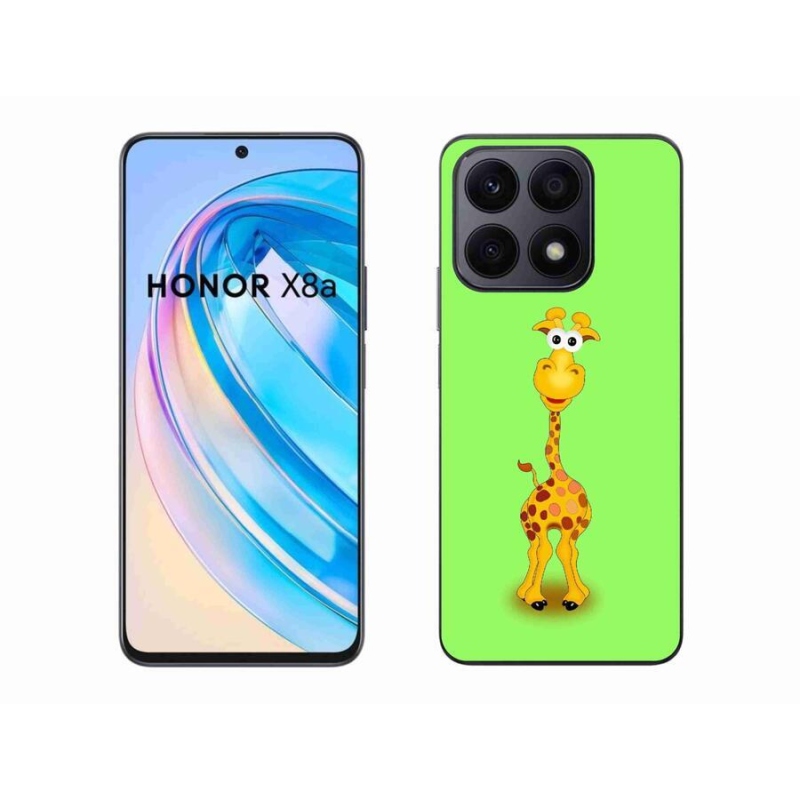Gélový kryt mmCase na mobil Honor X8a - kreslená žirafa