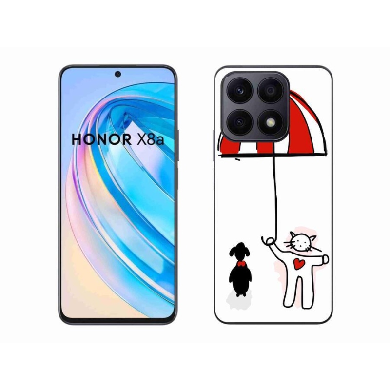 Gélový kryt mmCase na mobil Honor X8a - psík a mačička
