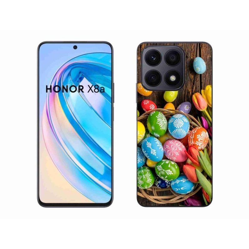 Gélový kryt mmCase na mobil Honor X8a - veľkonočné vajíčka