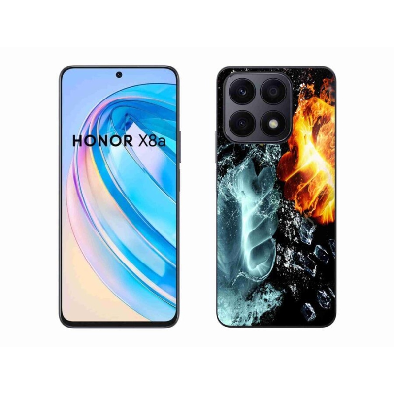 Gélový kryt mmCase na mobil Honor X8a - voda a oheň