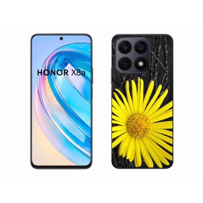 Gélový kryt mmCase na mobil Honor X8a - žltý kvet