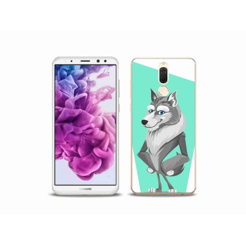 Gélový kryt mmCase na mobil Huawei Mate 10 Lite - kreslený vlk