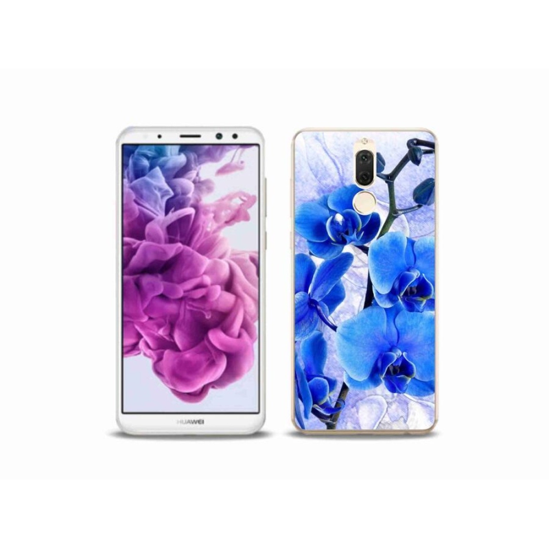 Gélový kryt mmCase na mobil Huawei Mate 10 Lite - modré kvety