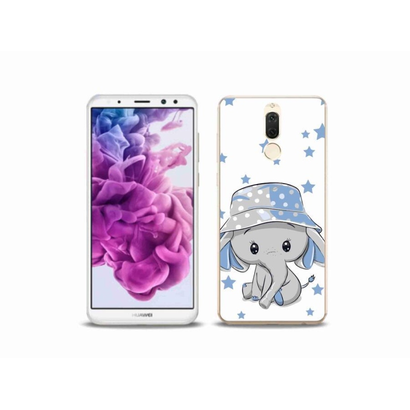 Gélový kryt mmCase na mobil Huawei Mate 10 Lite - modrý slon