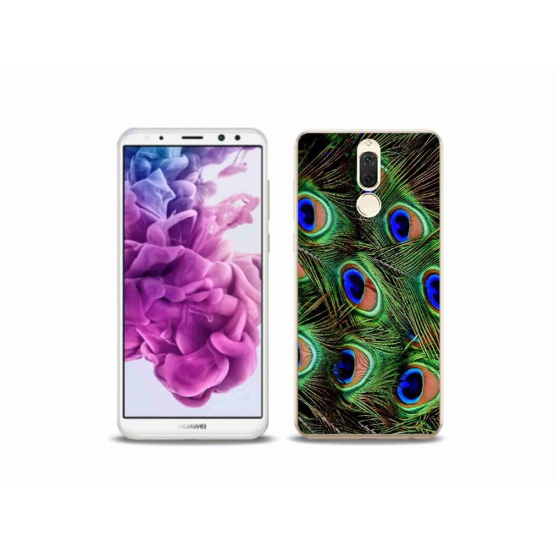 Gélový kryt mmCase na mobil Huawei Mate 10 Lite - pávie perie