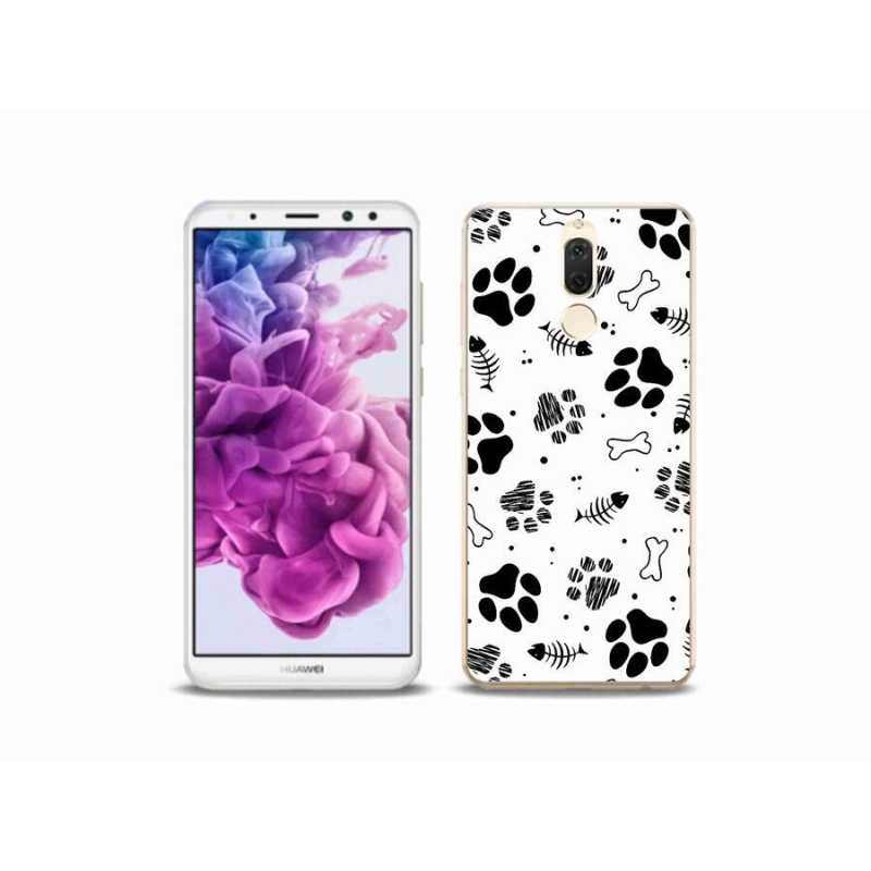 Gélový kryt mmCase na mobil Huawei Mate 10 Lite - psie labky 1