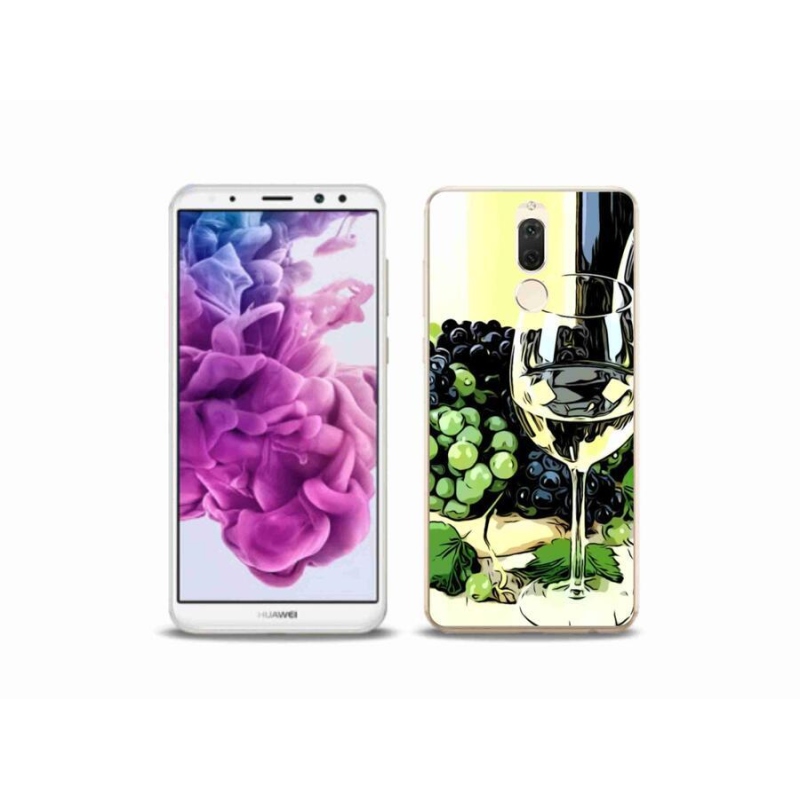 Gélový kryt mmCase na mobil Huawei Mate 10 Lite - pohár vína