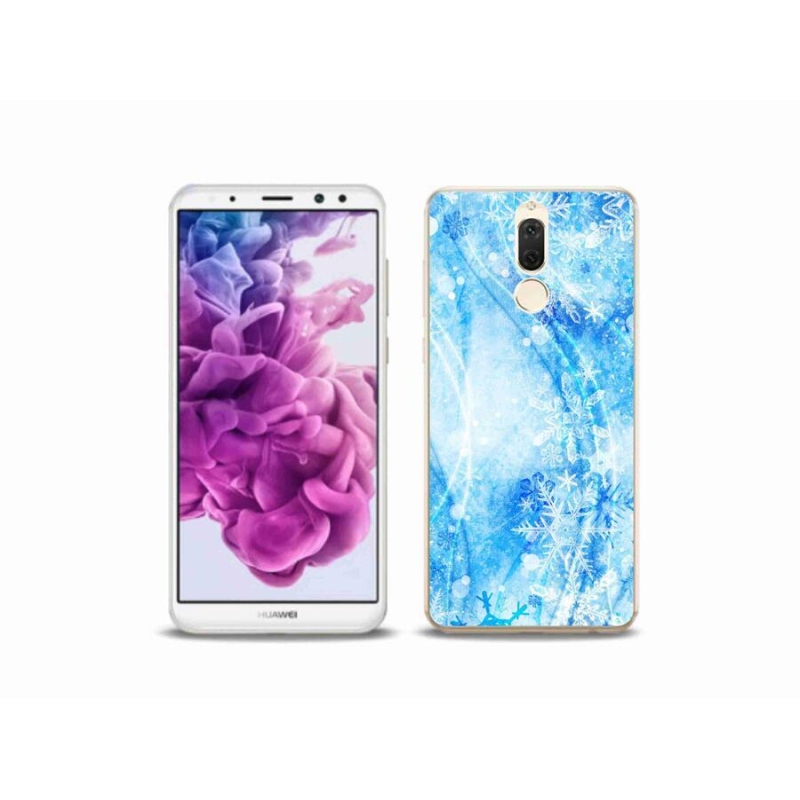 Gélový kryt mmCase na mobil Huawei Mate 10 Lite - snehové vločky