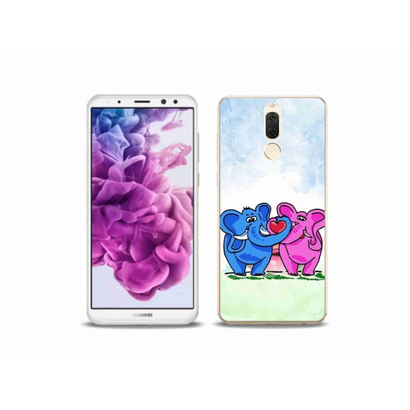 Gélový kryt mmCase na mobil Huawei Mate 10 Lite - zamilovaní slony