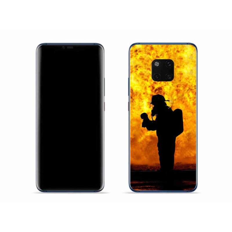 Gélový kryt mmCase na mobil Huawei Mate 20 Pro - hasič