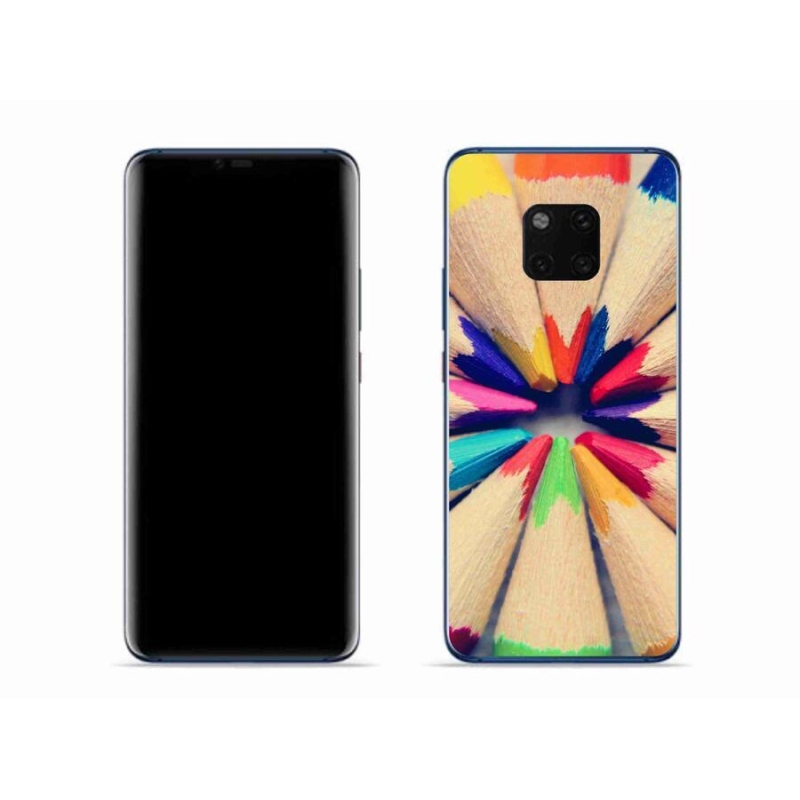 Gélový kryt mmCase na mobil Huawei Mate 20 Pro - pastelky