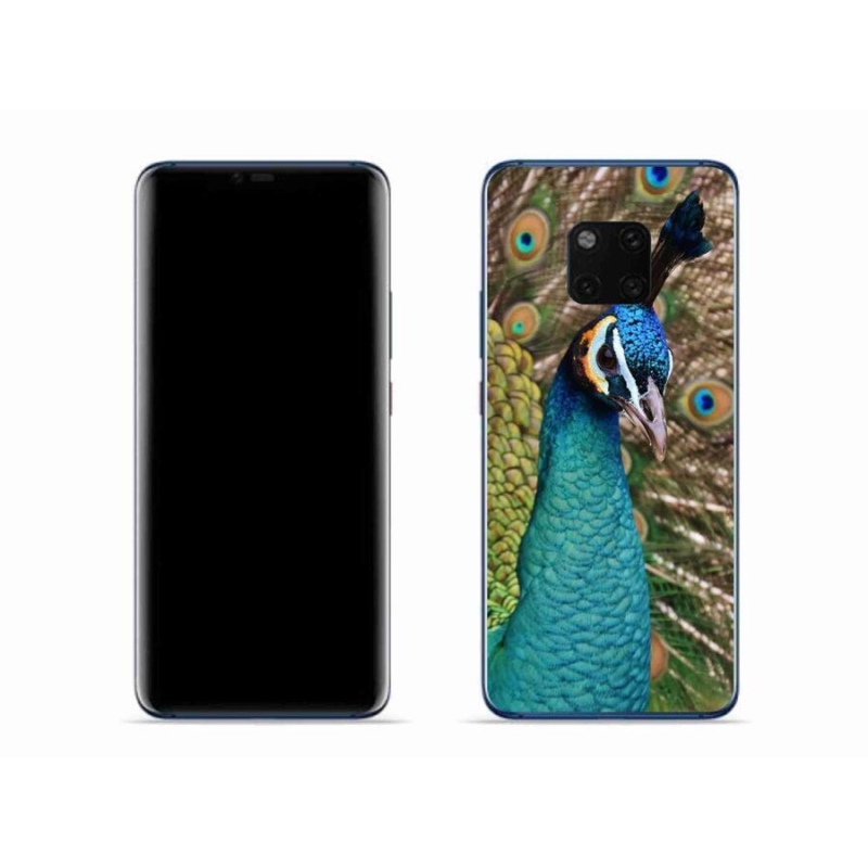 Gélový kryt mmCase na mobil Huawei Mate 20 Pro - páv