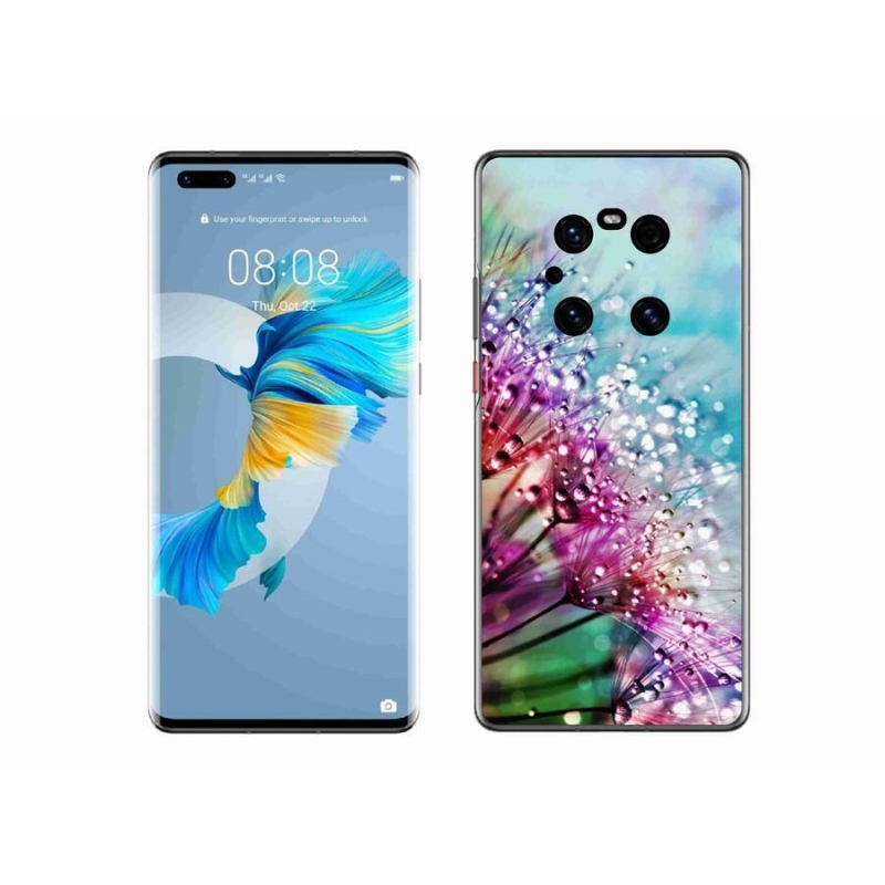 Gélový kryt mmCase na mobil Huawei Mate 40 Pro - farebné kvety