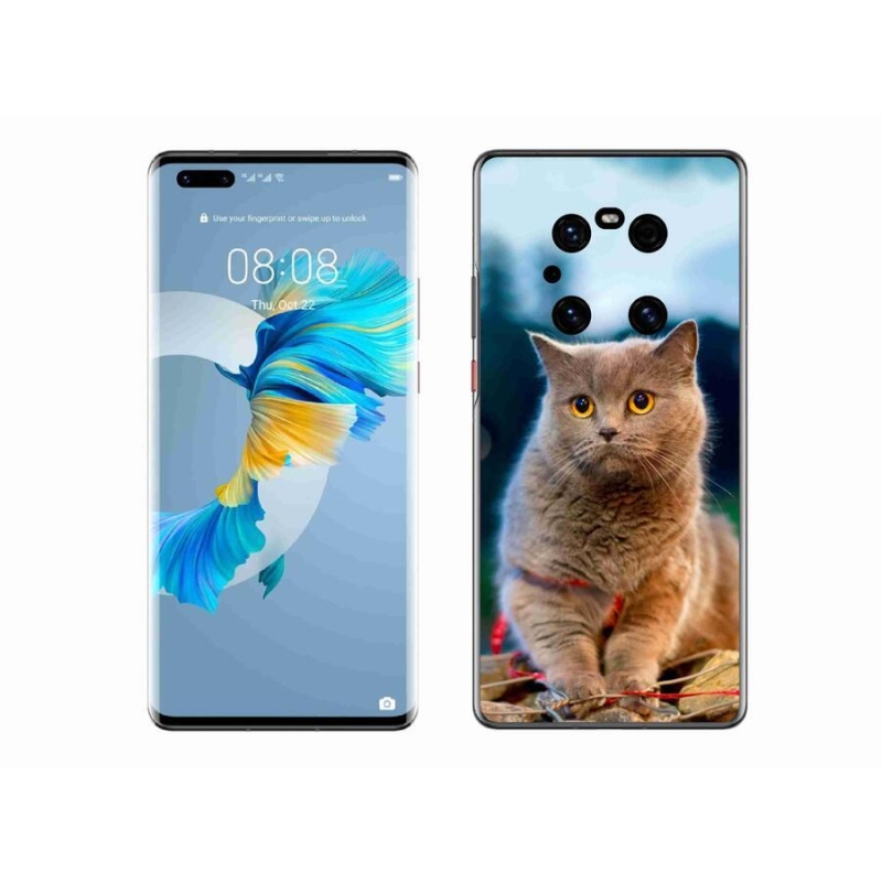 Gélový kryt mmCase na mobil Huawei Mate 40 Pro - britská modrá 2