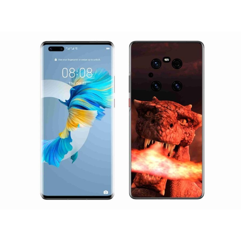 Gélový kryt mmCase na mobil Huawei Mate 40 Pro - drak