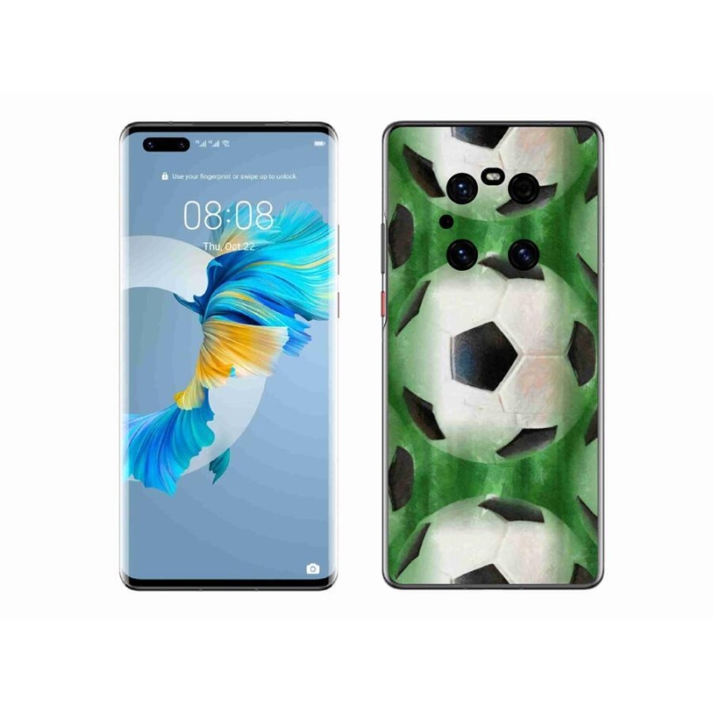 Gélový kryt mmCase na mobil Huawei Mate 40 Pro - futbalová lopta