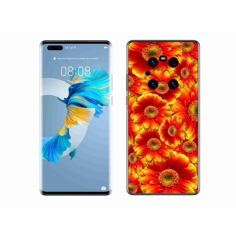 Gélový kryt mmCase na mobil Huawei Mate 40 Pro - gerbera 1