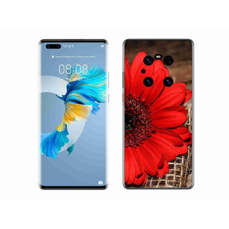 Gélový kryt mmCase na mobil Huawei Mate 40 Pro - gerbera