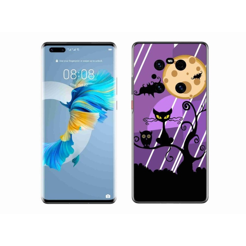 Gélový kryt mmCase na mobil Huawei Mate 40 Pro - halloween