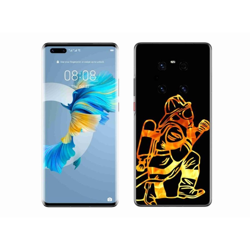 Gélový kryt mmCase na mobil Huawei Mate 40 Pro - hasič 1