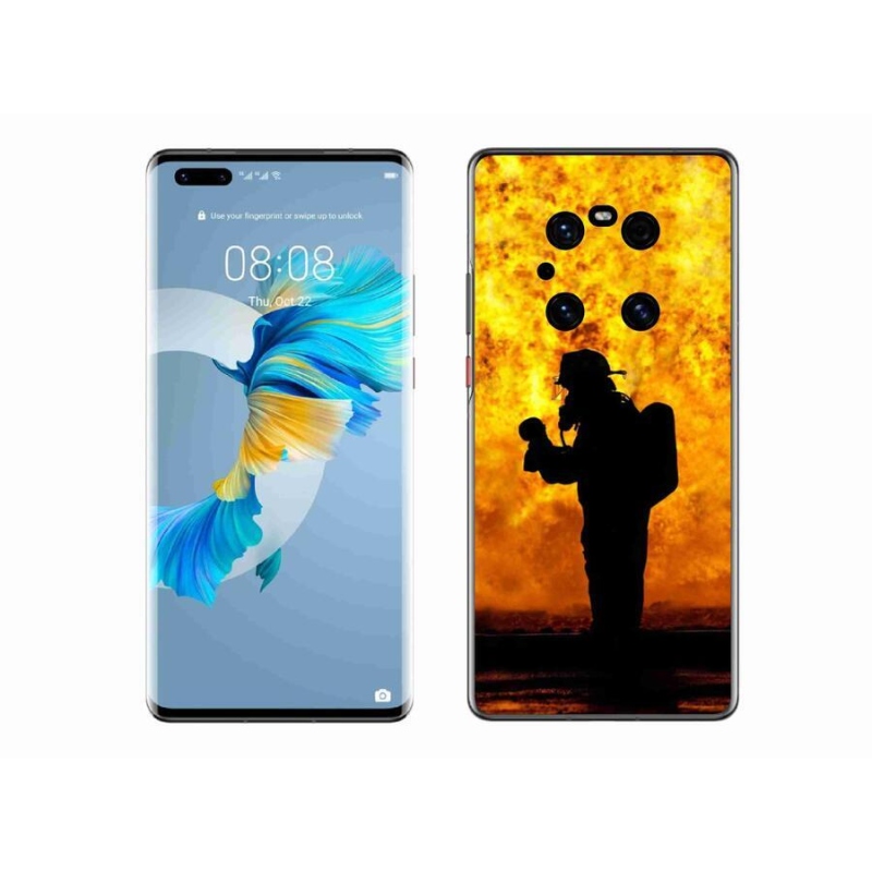 Gélový kryt mmCase na mobil Huawei Mate 40 Pro - hasič