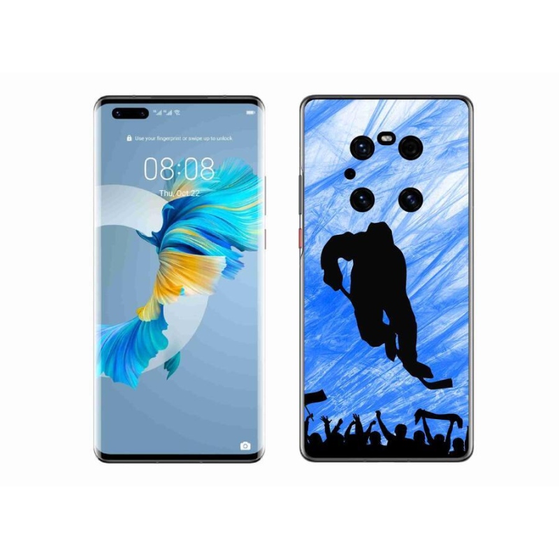 Gélový kryt mmCase na mobil Huawei Mate 40 Pro - hokejový hráč