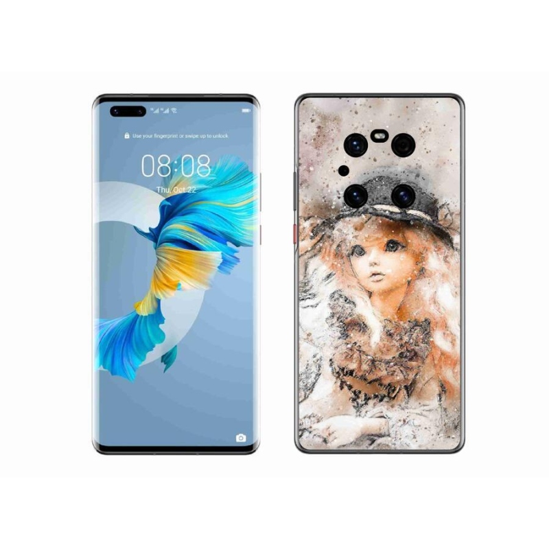 Gélový kryt mmCase na mobil Huawei Mate 40 Pro - dievčatko s klobúkom