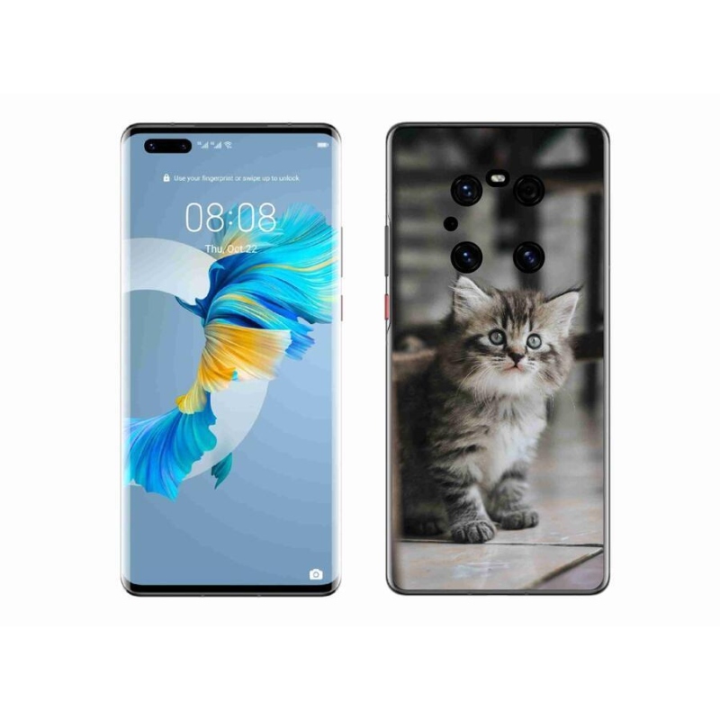 Gélový kryt mmCase na mobil Huawei Mate 40 Pro - mačiatko