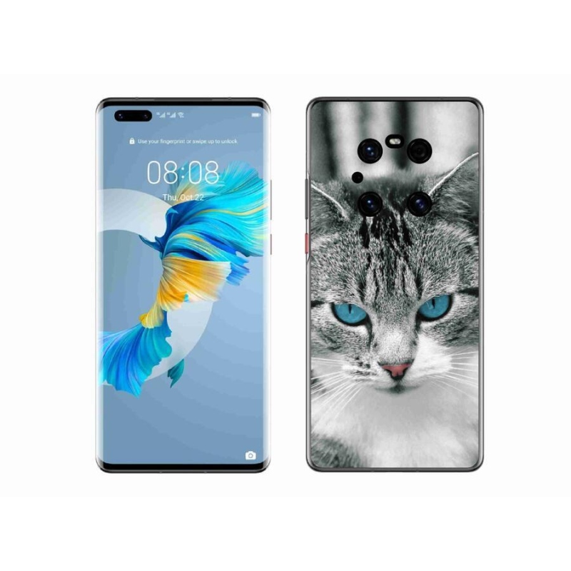 Gélový kryt mmCase na mobil Huawei Mate 40 Pro - mačacie pohľad 1