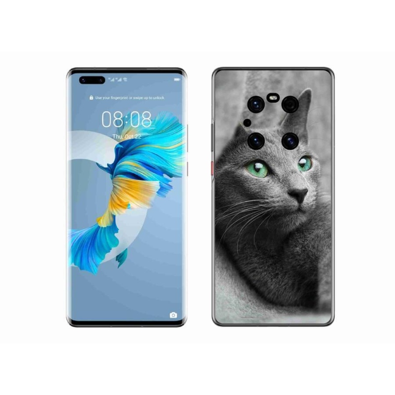 Gélový kryt mmCase na mobil Huawei Mate 40 Pro - mačka 2