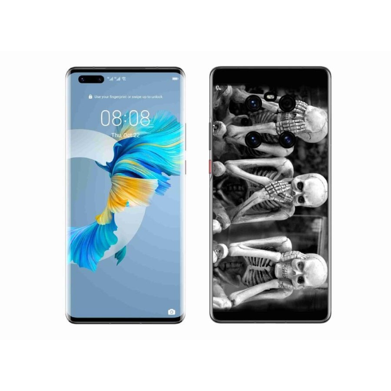 Gélový kryt mmCase na mobil Huawei Mate 40 Pro - kostlivci