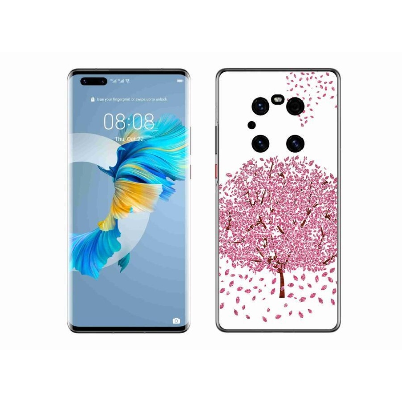 Gélový kryt mmCase na mobil Huawei Mate 40 Pro - kreslený strom s listami