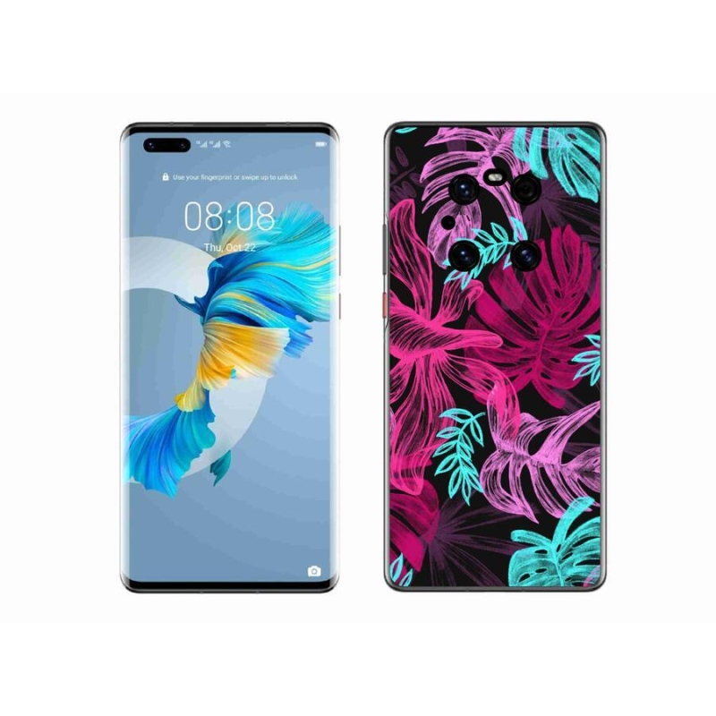 Gélový kryt mmCase na mobil Huawei Mate 40 Pro - kvety 1