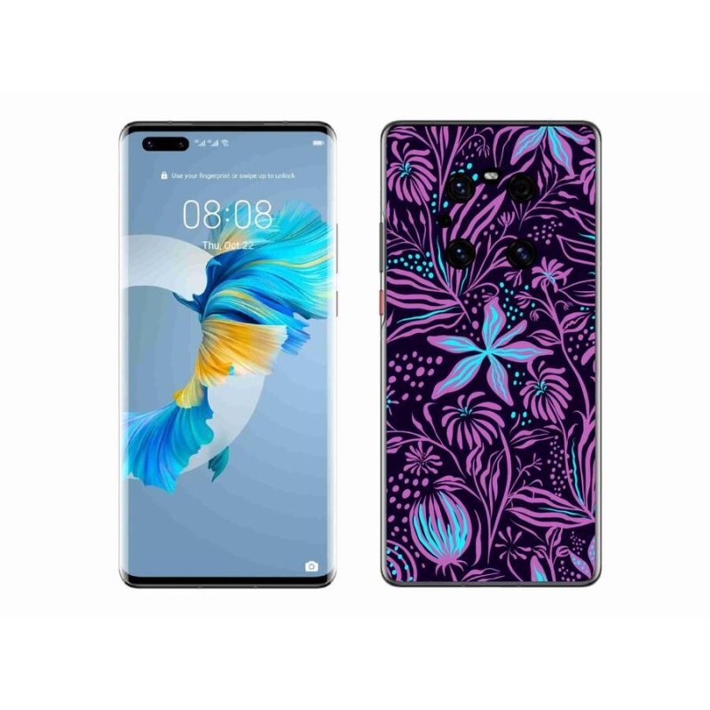 Gélový kryt mmCase na mobil Huawei Mate 40 Pro - kvety 2