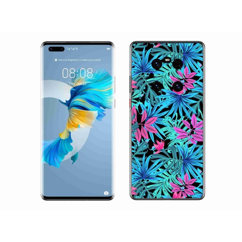 Gélový kryt mmCase na mobil Huawei Mate 40 Pro - kvety 3