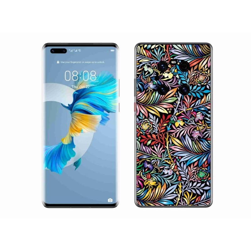 Gélový kryt mmCase na mobil Huawei Mate 40 Pro - kvety 5