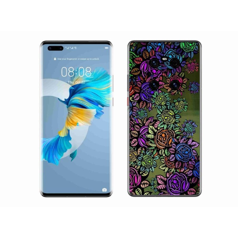 Gélový kryt mmCase na mobil Huawei Mate 40 Pro - kvety 6