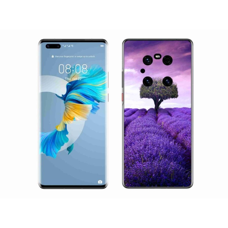 Gélový kryt mmCase na mobil Huawei Mate 40 Pro - levanduľová lúka