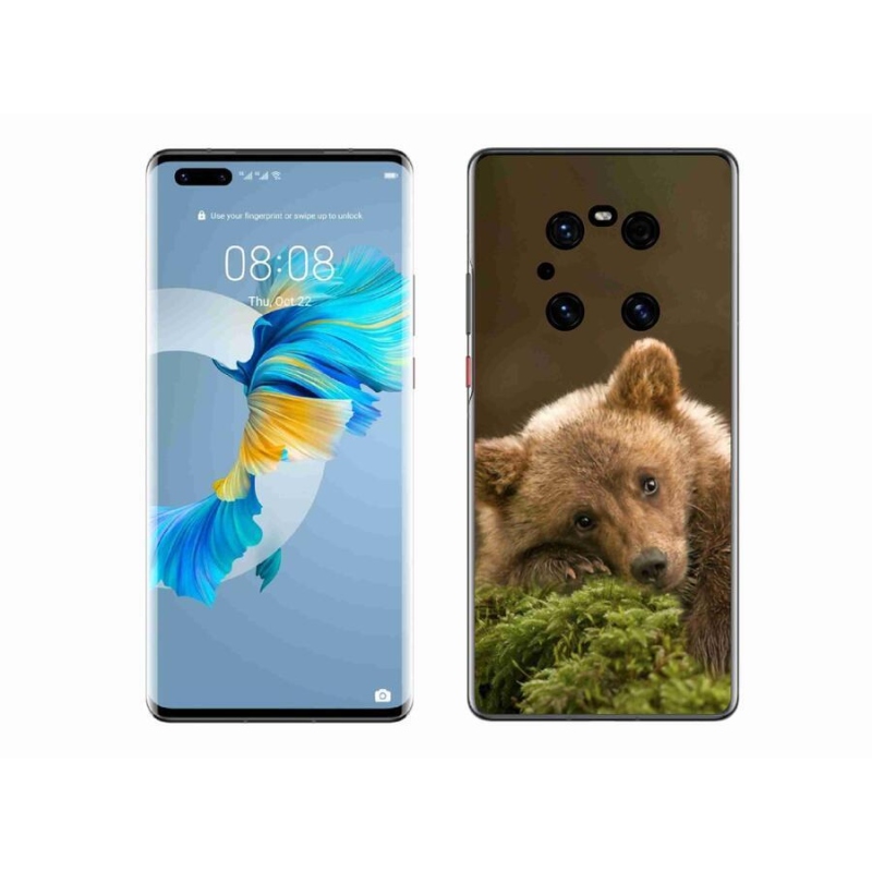 Gélový kryt mmCase na mobil Huawei Mate 40 Pro - medveď