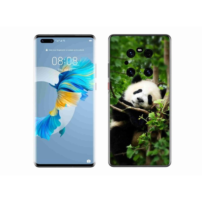 Gélový kryt mmCase na mobil Huawei Mate 40 Pro - panda