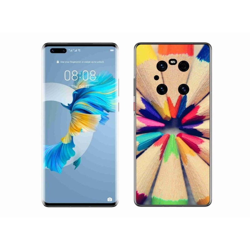 Gélový kryt mmCase na mobil Huawei Mate 40 Pro - pastelky