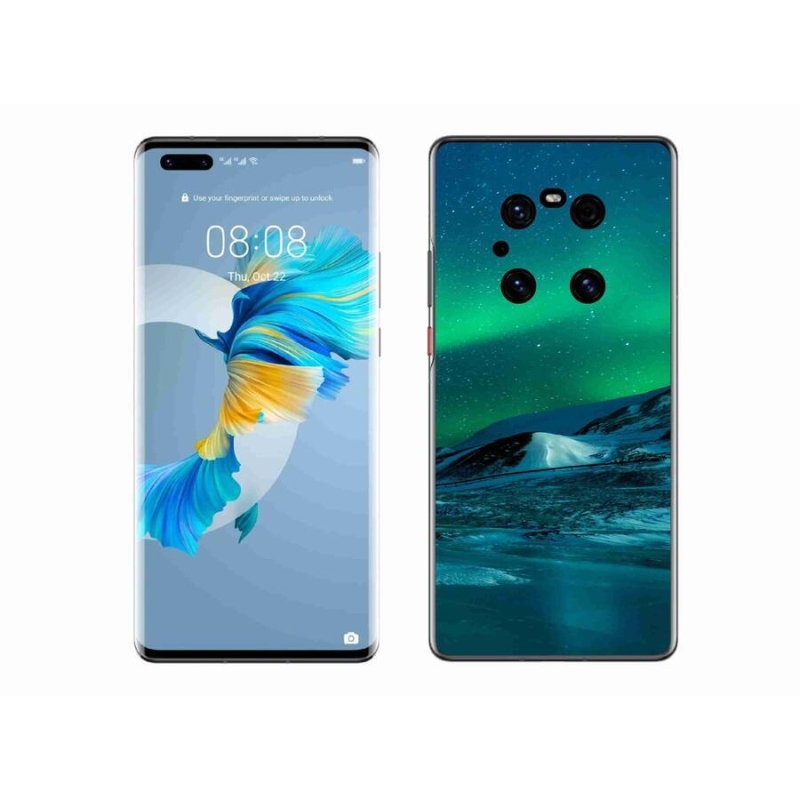 Gélový kryt mmCase na mobil Huawei Mate 40 Pro - polárna žiara