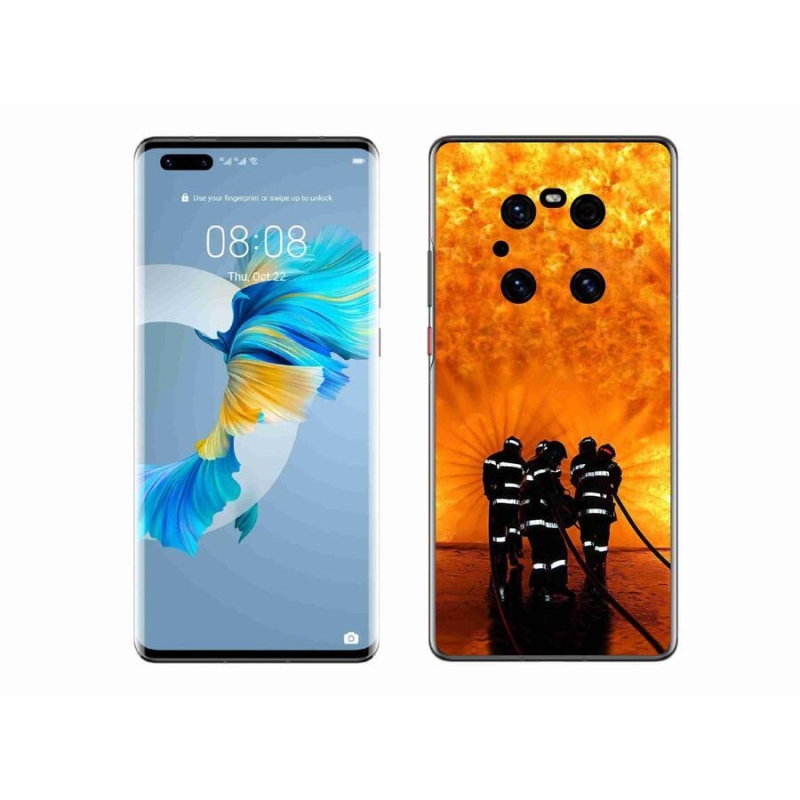 Gélový kryt mmCase na mobil Huawei Mate 40 Pro - požiar