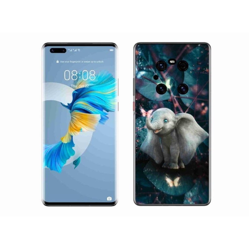 Gélový kryt mmCase na mobil Huawei Mate 40 Pro - roztomilý slon